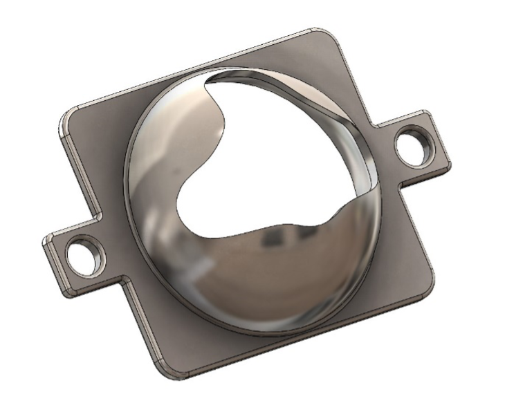 Fig. 18 – Immagine del cappuccio terminata la prima modellazione